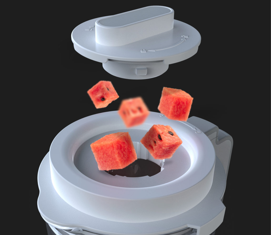 Adaugă ingrediente fără a opri blenderul
