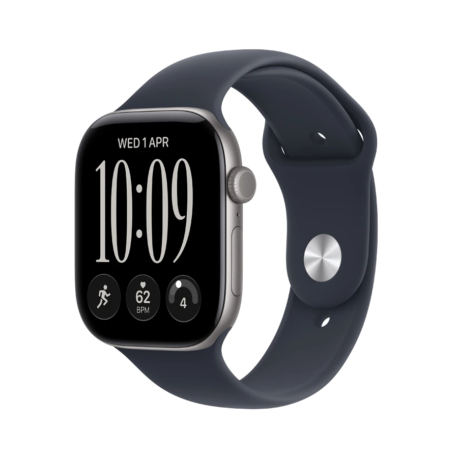 Apple Watch Series 12 GPS, Navy Blue Sport Band, S/M, 42мм, Серый