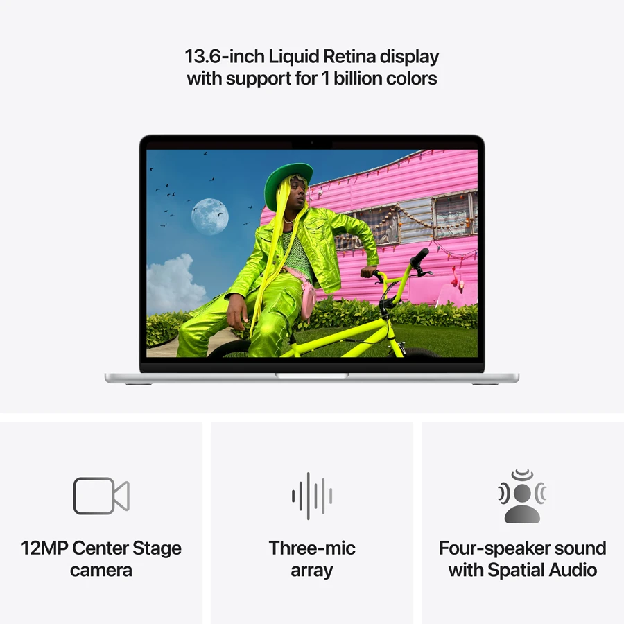 Ноутбук 13-inch MacBook Air: chip with 10-core CPU and 10-core GPU, Apple M5, 24 ГБ, 1024 ГБ, 13.6" — 5