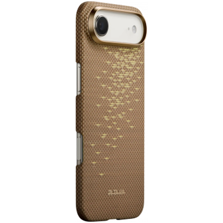 Case PITAKA Ultra Slim with MagSafe for iPhone Air, Golden Glint