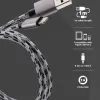 Πλεγμένο Lightning 8 ακίδων - Καλώδιο USB για iPhone CFI-3 - Photo 5
