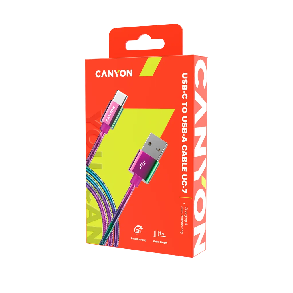 Ультрапрочный кабель USB Type C - USB A 2.0 UC-7 - Photo 3