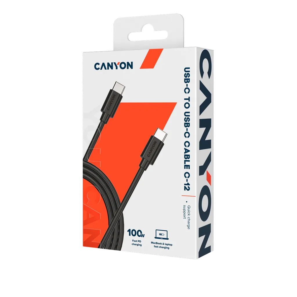 Кабель USB-C - USB-C для быстрой зарядки и передачи данных C-12 - Photo 2