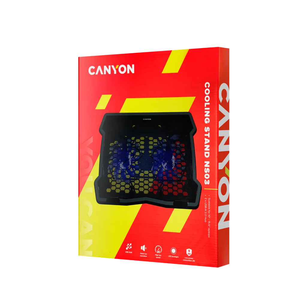 Охлаждающая подставка для ноутбуков до 15.6'' NS-03 - Photo 4