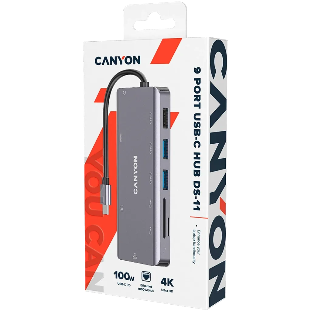 Hub USB-C de 9 Puertos DS-11 - Photo 2