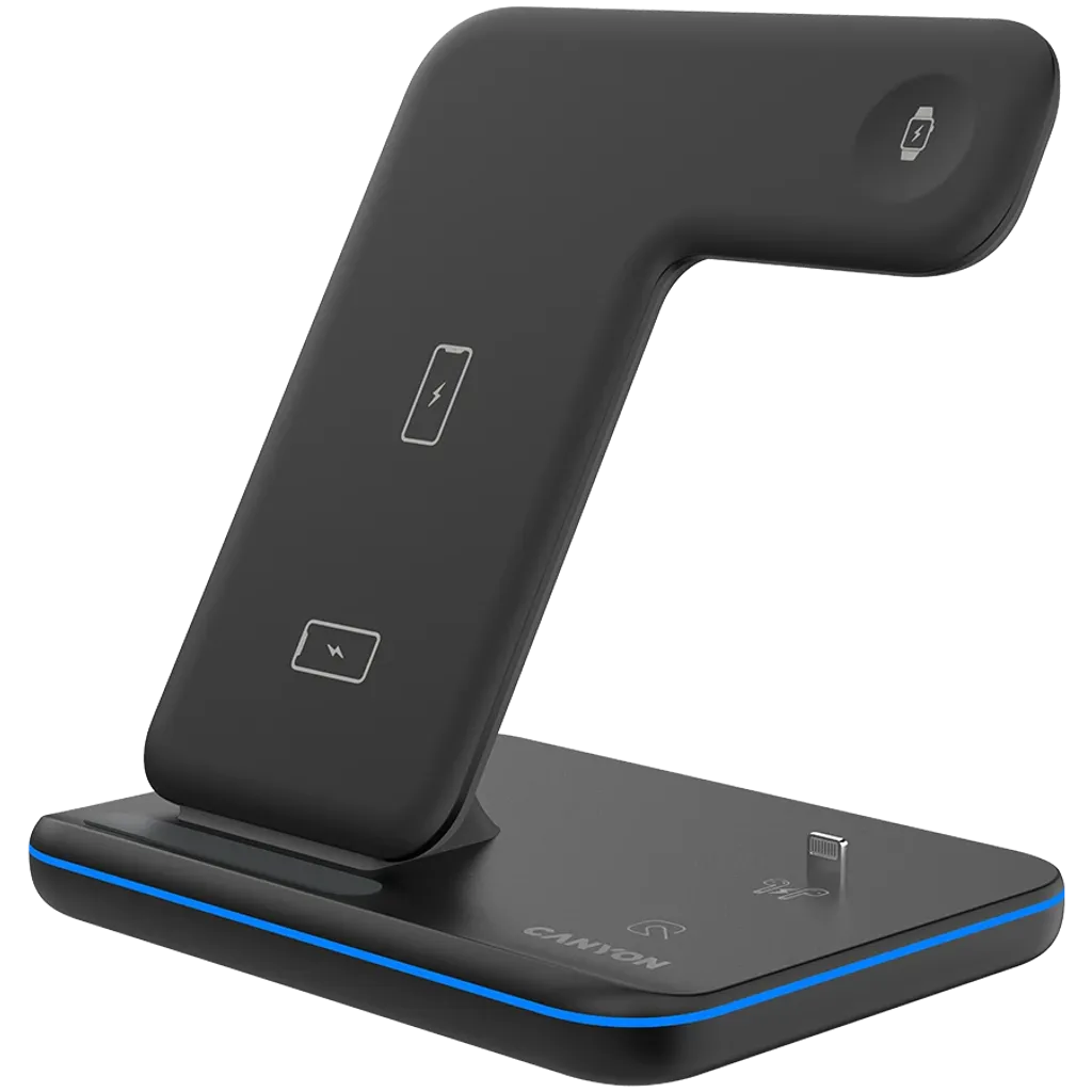 Stație de încărcare wireless 3-în-1 pentru gadget-uri care acceptă tehnologia QI WS-302 - Photo 2