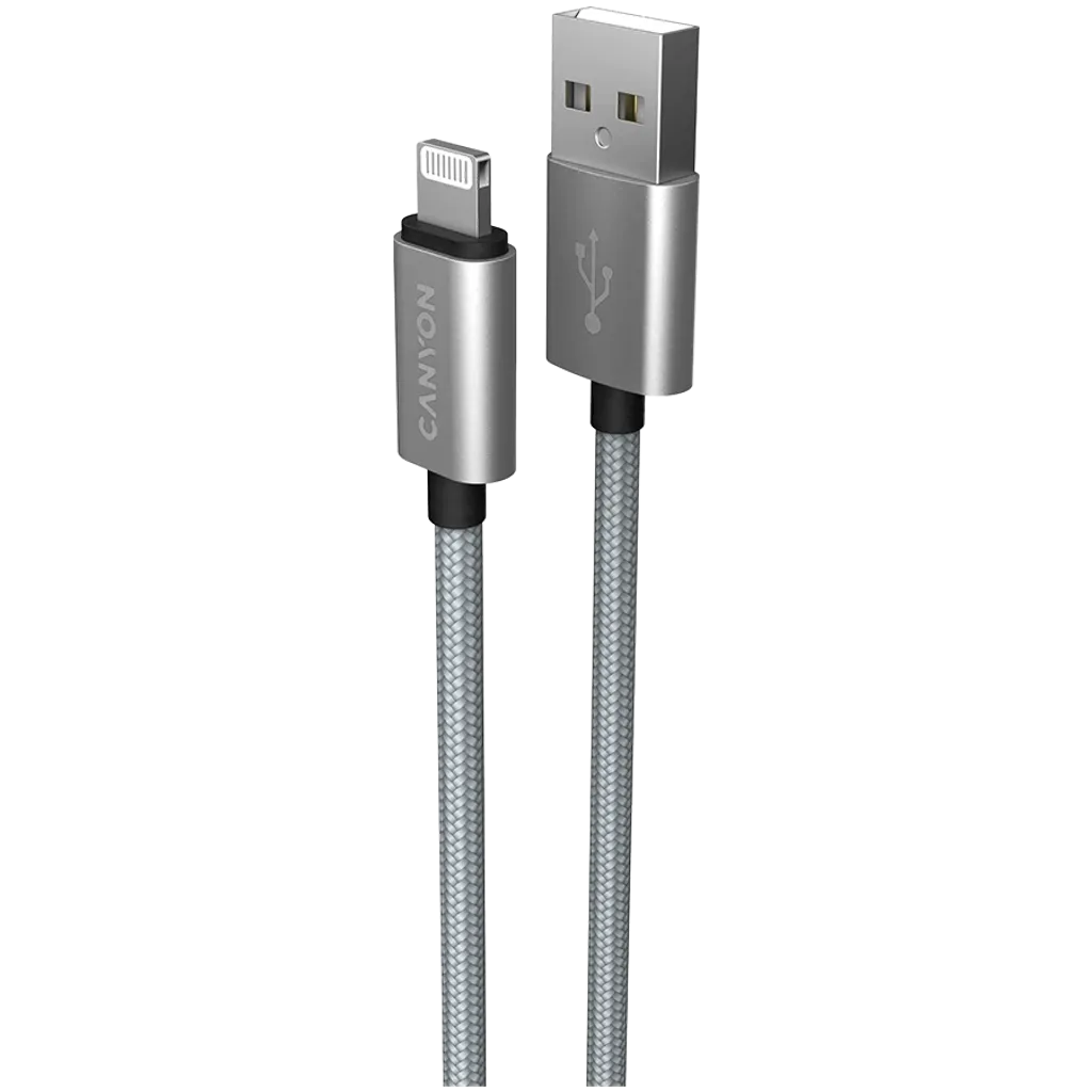 Cablu împletit MFI pentru încărcare & sincronizare MFI-3 gri