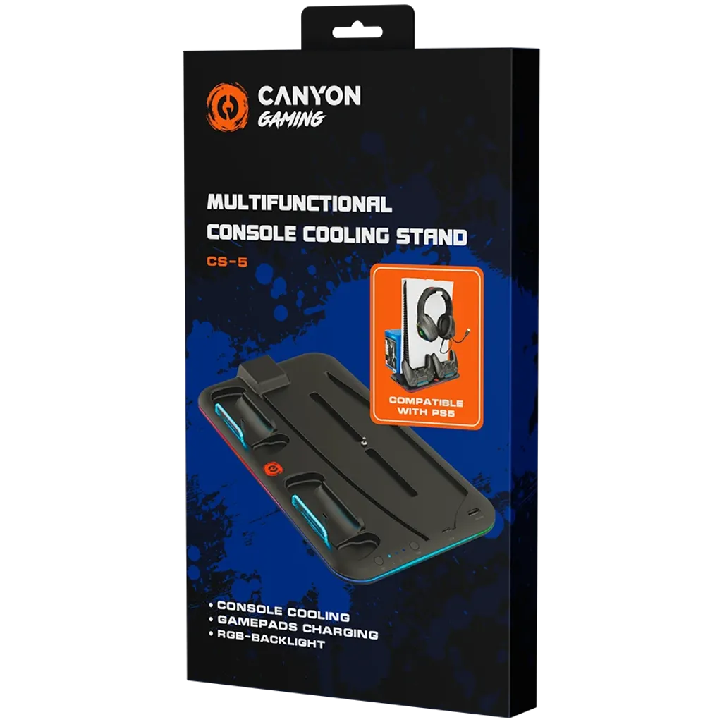Підставка для охолодження Canyon CS-5 RGB PS5 - Photo 4