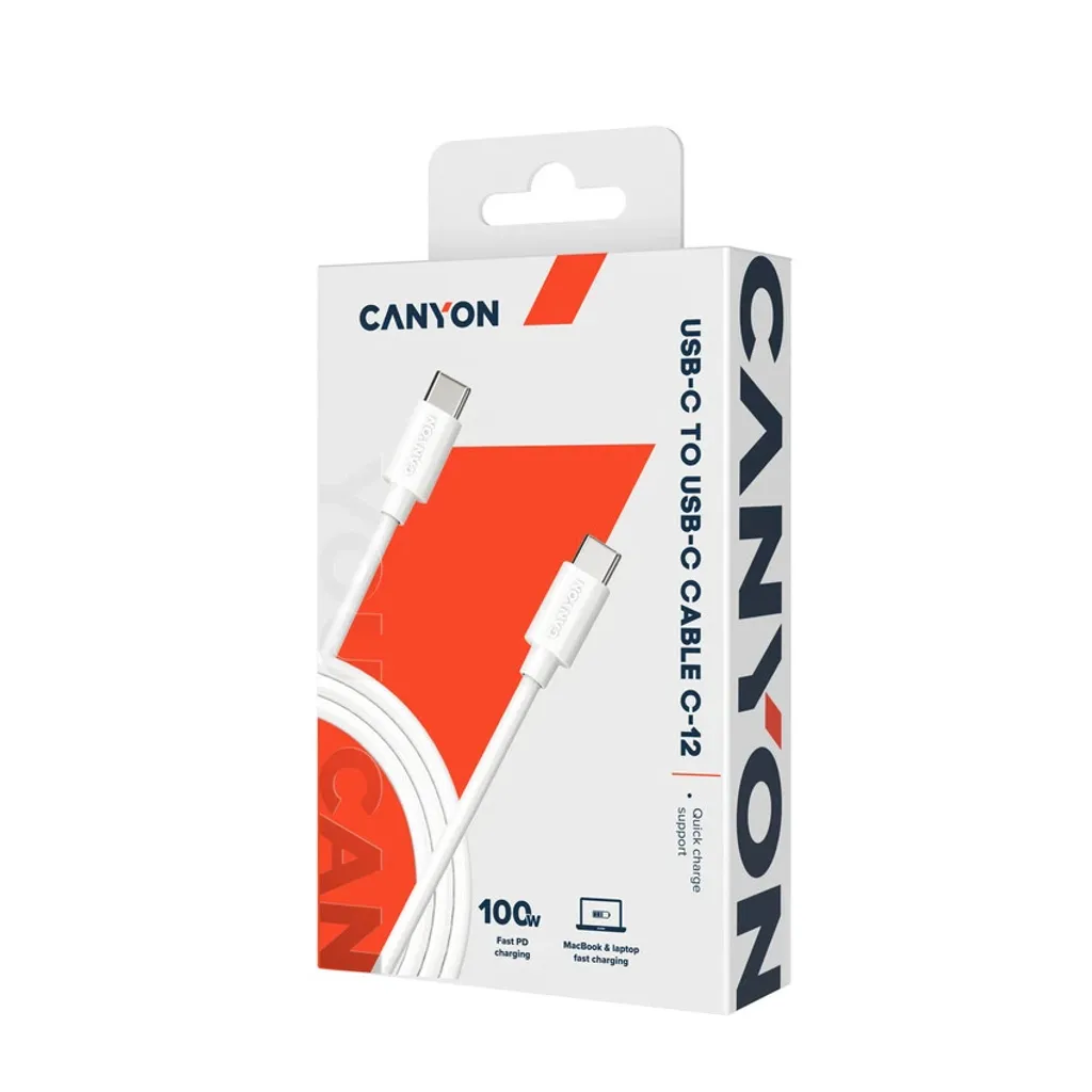 Καλώδιο γρήγορης φόρτισης και μεταφοράς δεδομένων USB-C σε USB-C C-12 - Photo 2