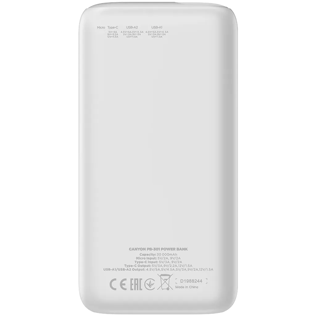 Power Bank 30000 mAh PB-301 - Photo 3