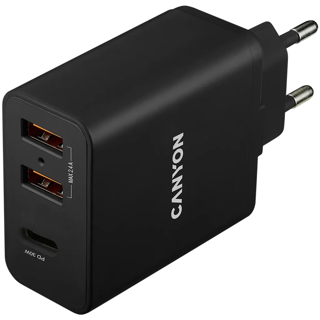 Πανίσχυρη τεχνολογία φορτιστή τοίχου πολλαπλών USB, 2,4A H-08