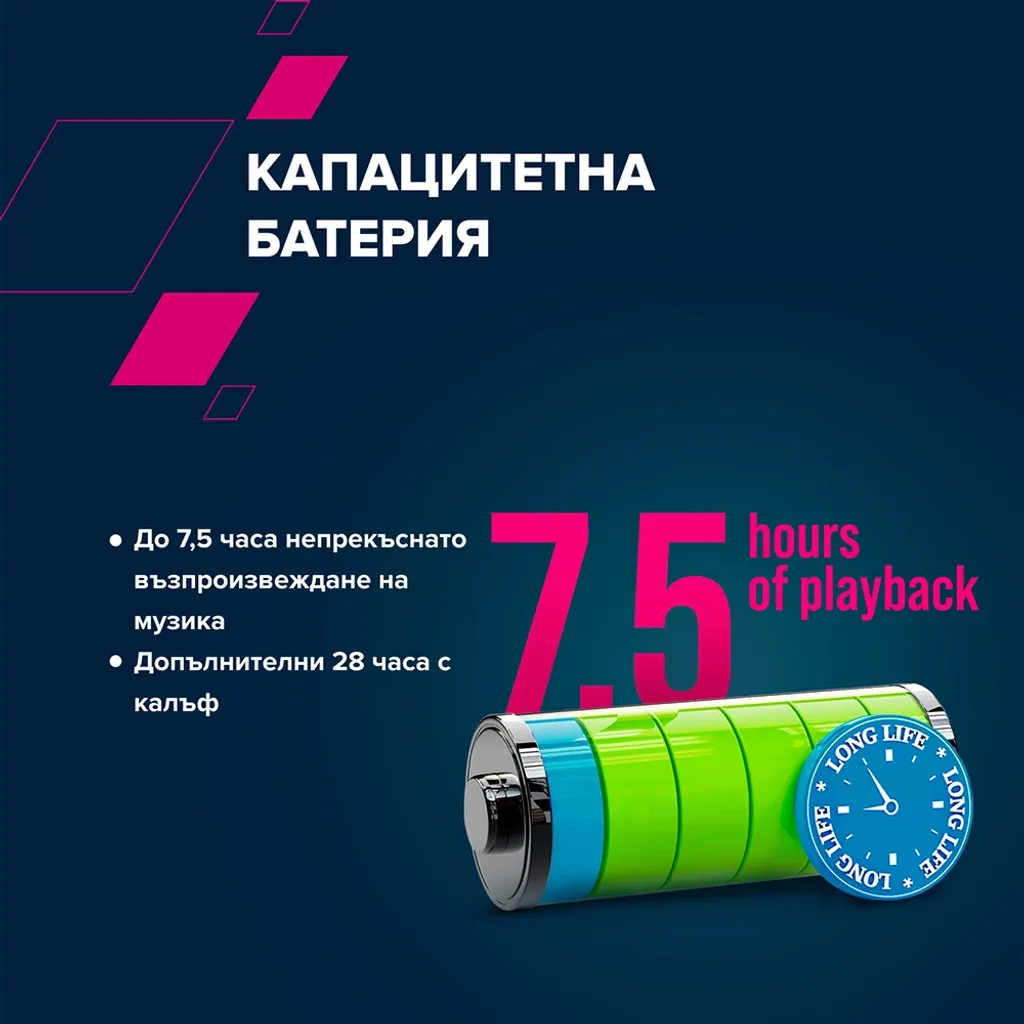 Безжични стерео слушалки OnRun 11 Sport - Photo 8