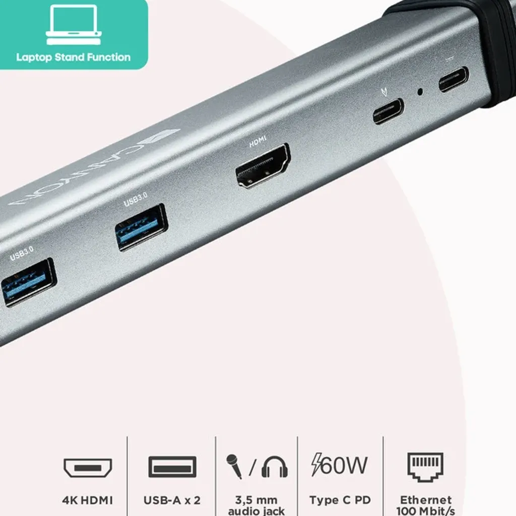 Διανομέας πολλαπλών θυρών USB Type C 6-σε-1 DS-6 - Photo 6
