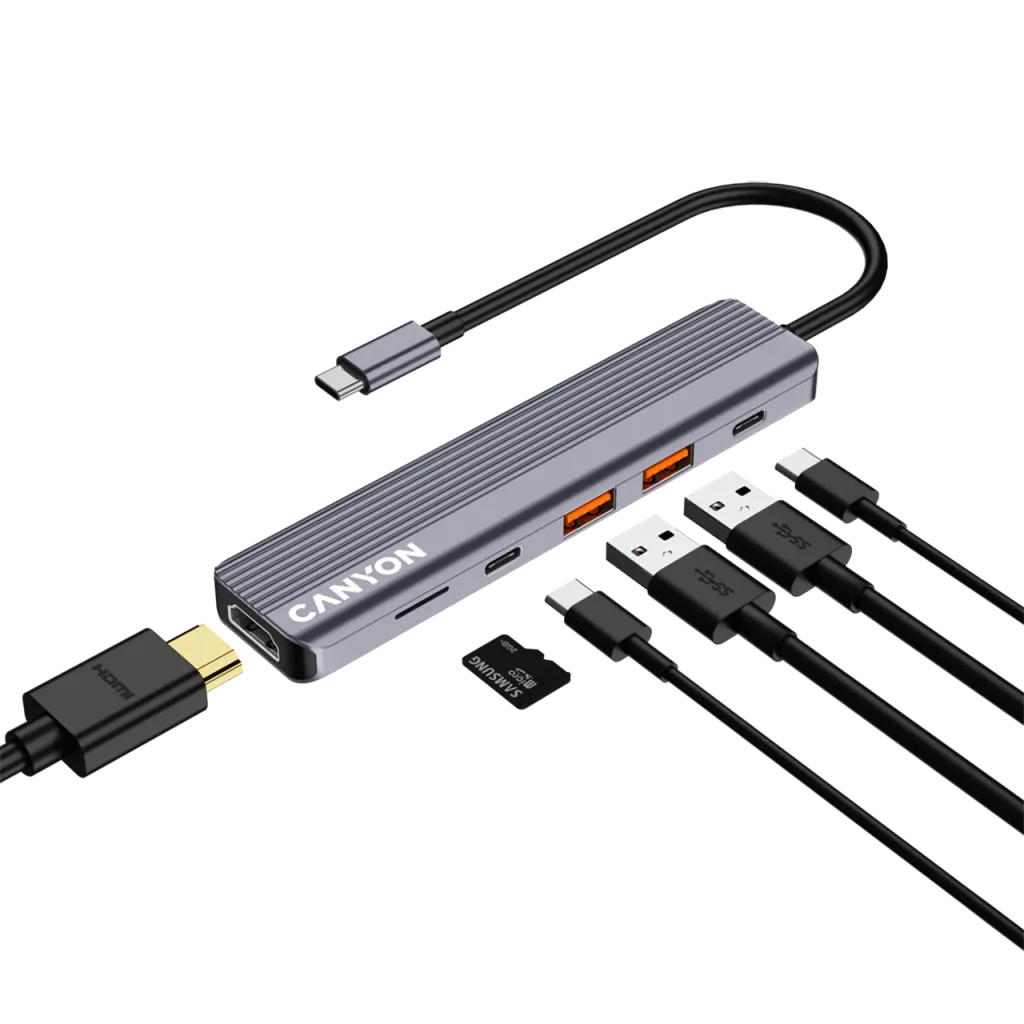 6 Ports USB-C HUB DS-17 - Photo 3