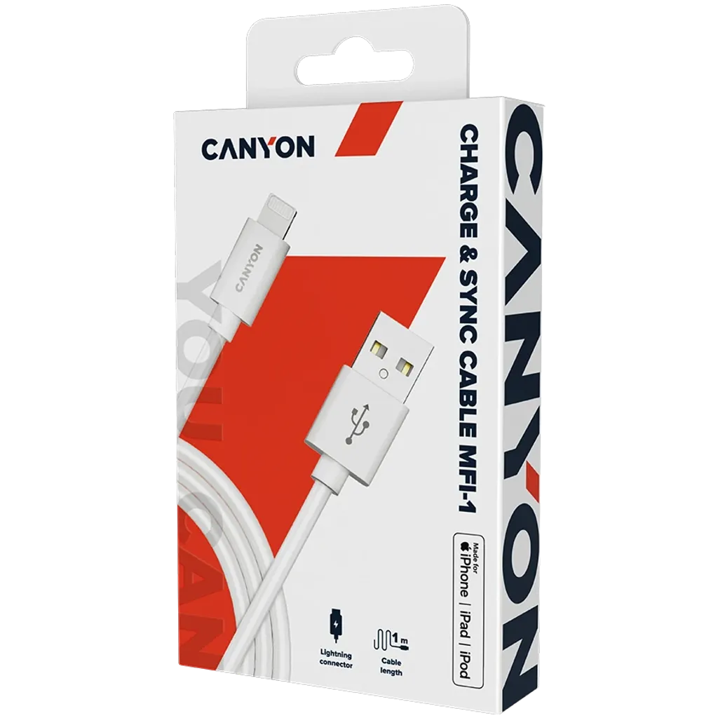 Cablu ultra-compact MFI, MFI-1 alb - Photo 4