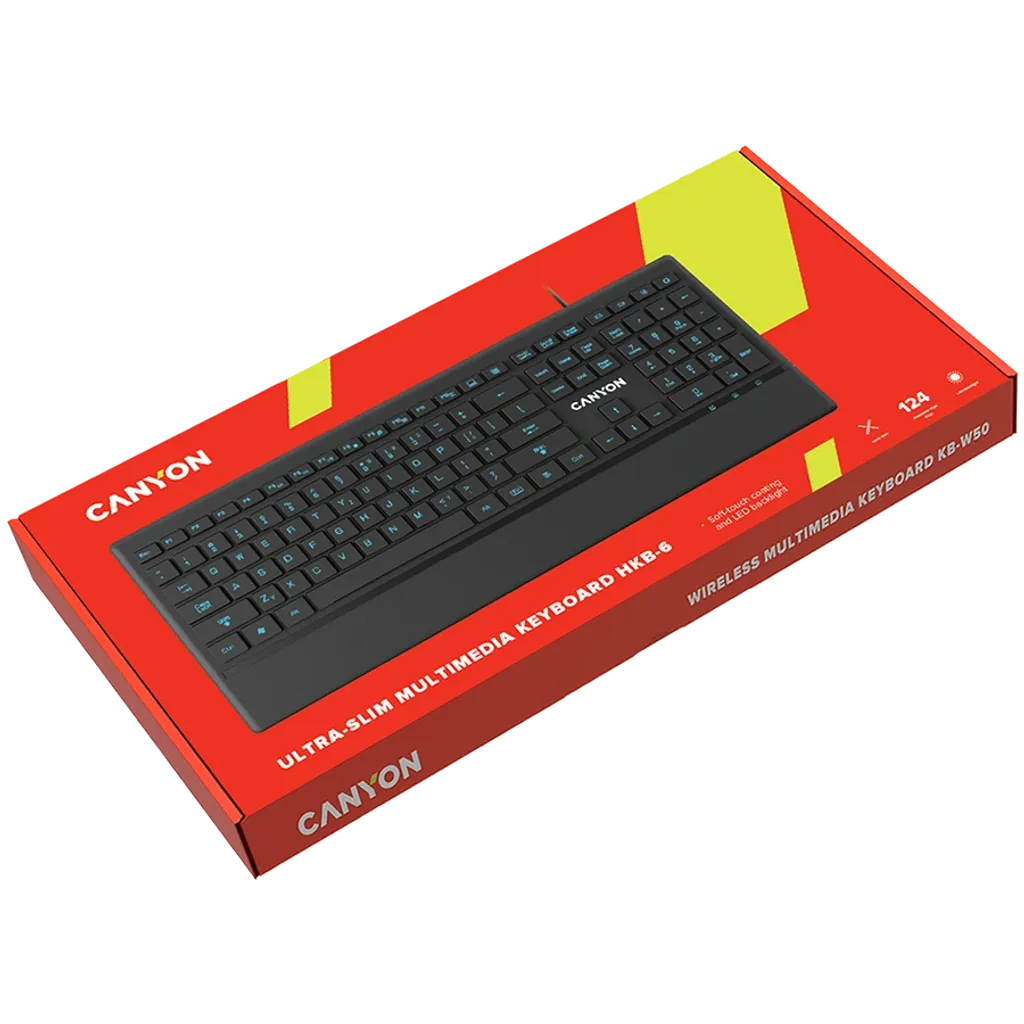 Прорезиненная клавиатура с подсветкой HKB-6 - Photo 2