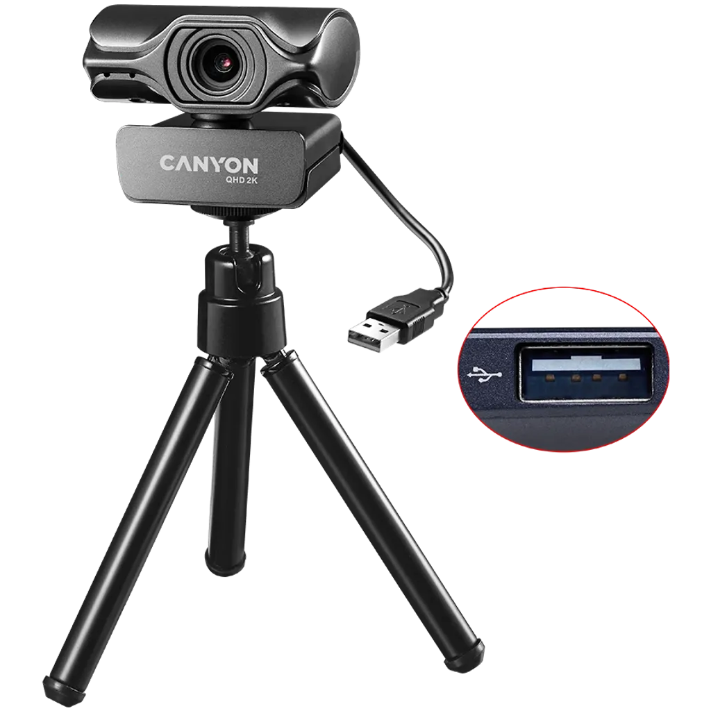 Веб-камера для живых трансляций 2K Quad HD C6 - Photo 3