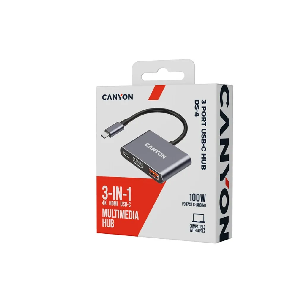 USB-C Hub 3 Θυρών DS-4 - Photo 6