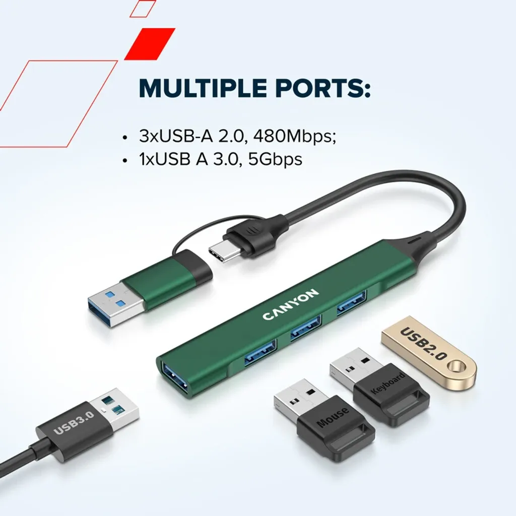 4 Port USB-C Hub DS-02 - Photo 9
