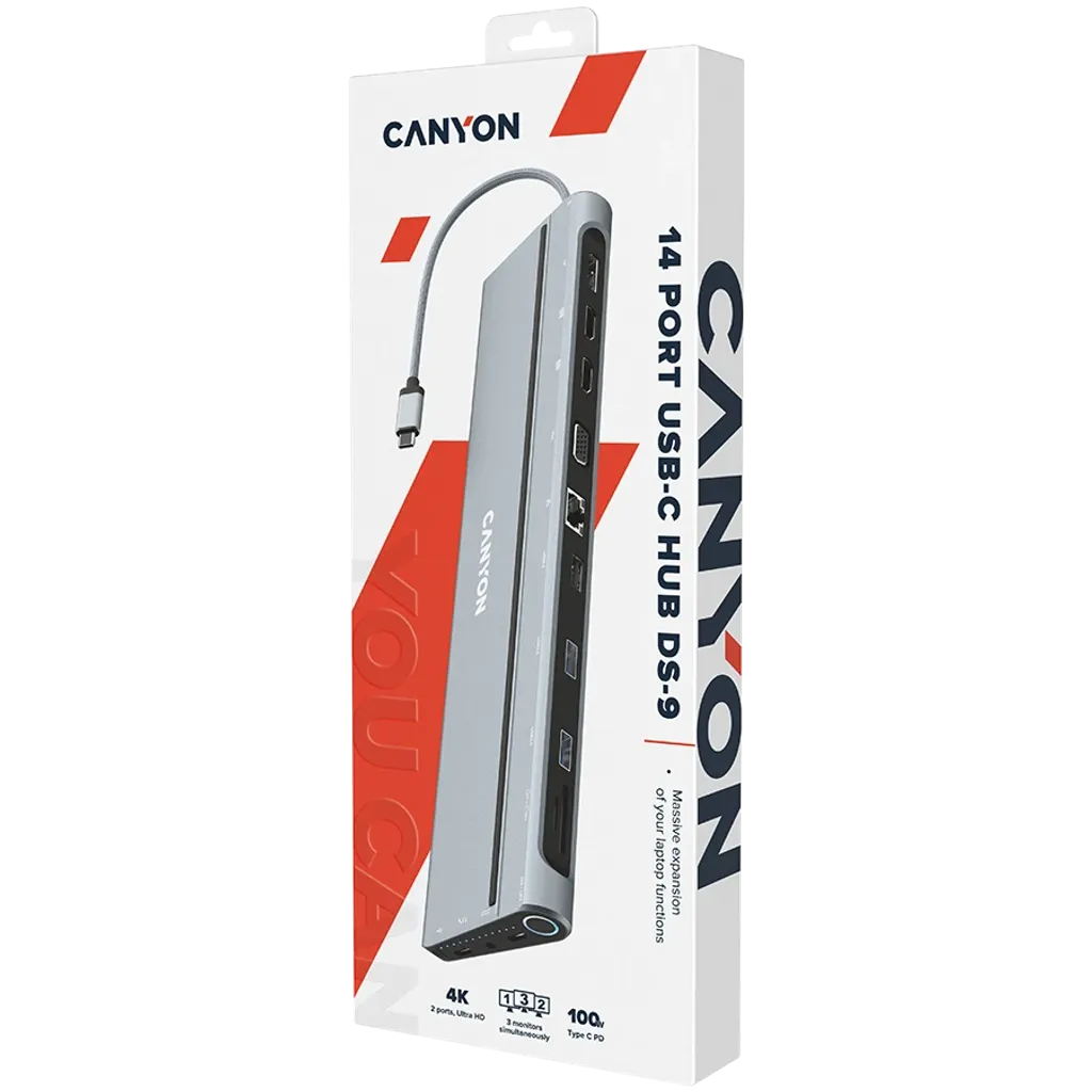 USB Type C Multiport Docking Station 14-in-1 DS-9 - Photo 4