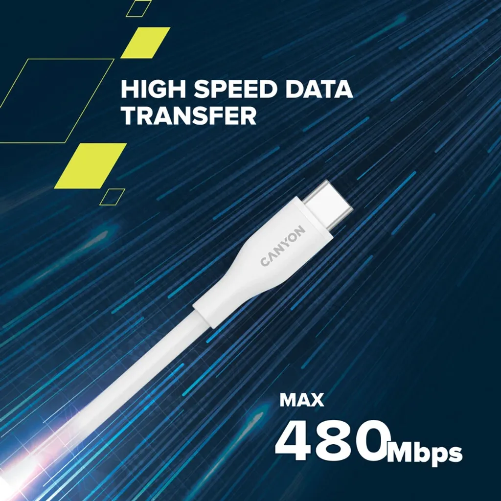 USB-C - USB-C Cable CC60SC10 (Silicone, USB 2.0, 1m) - Photo 5