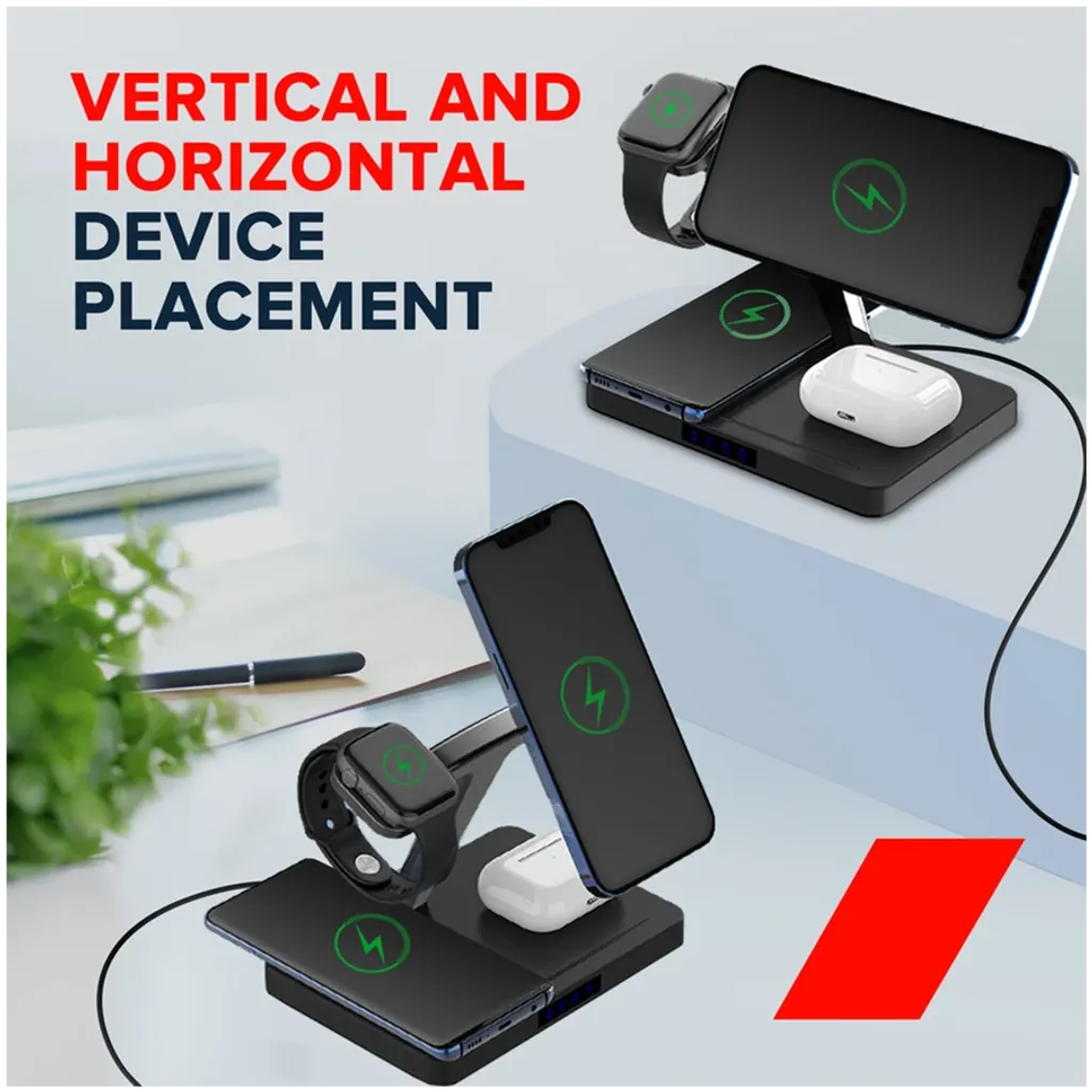 Σταθμός WS-404 ασύρματης φόρτισης 4-σε-1 - Photo 8