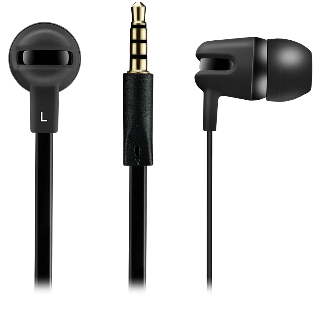Stereo earphones with flat cable and microphone SEP-4 - Photo 2
