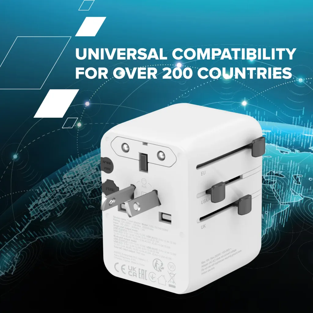 Universal Travel Adapter OnTour 70 - Photo 6