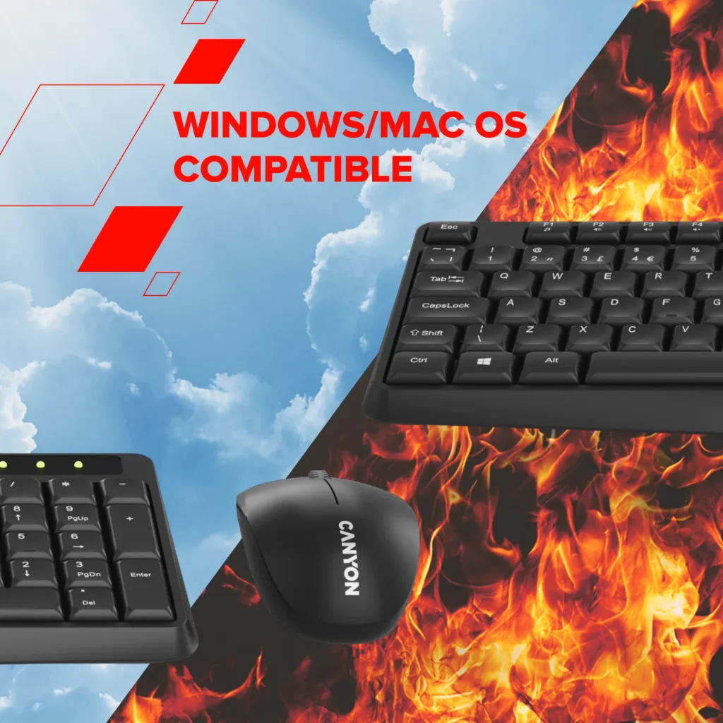 Bezdrátový set klávesnice a myši SET-W01 - Photo 10