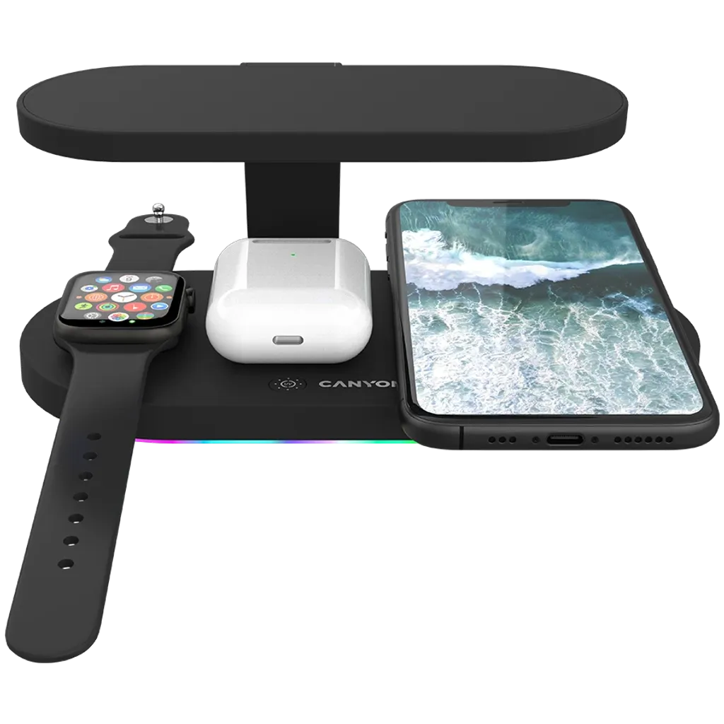 5-in-1 Wireless charging station for gadgets supporting QI technology WS-501 - Photo 5