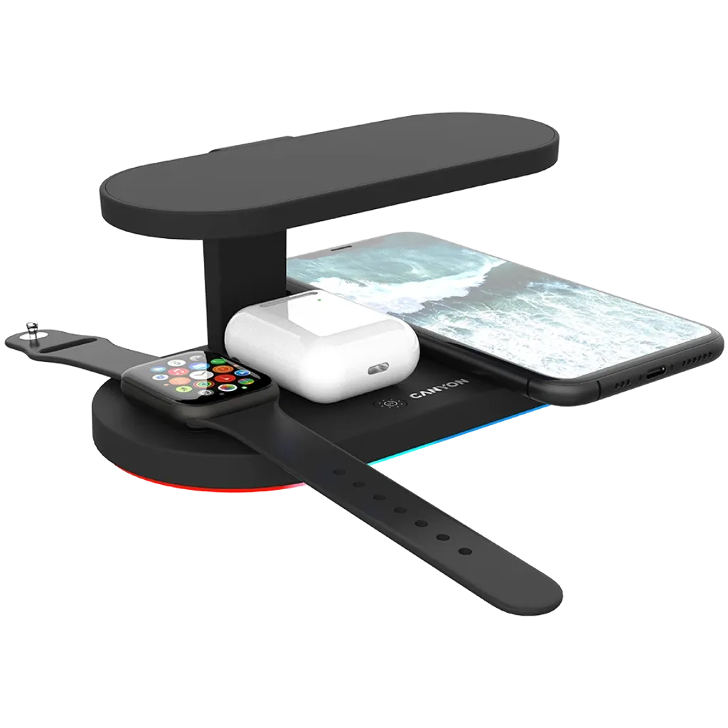 5-in-1 Wireless charging station for gadgets supporting QI technology WS-501 - Photo 7