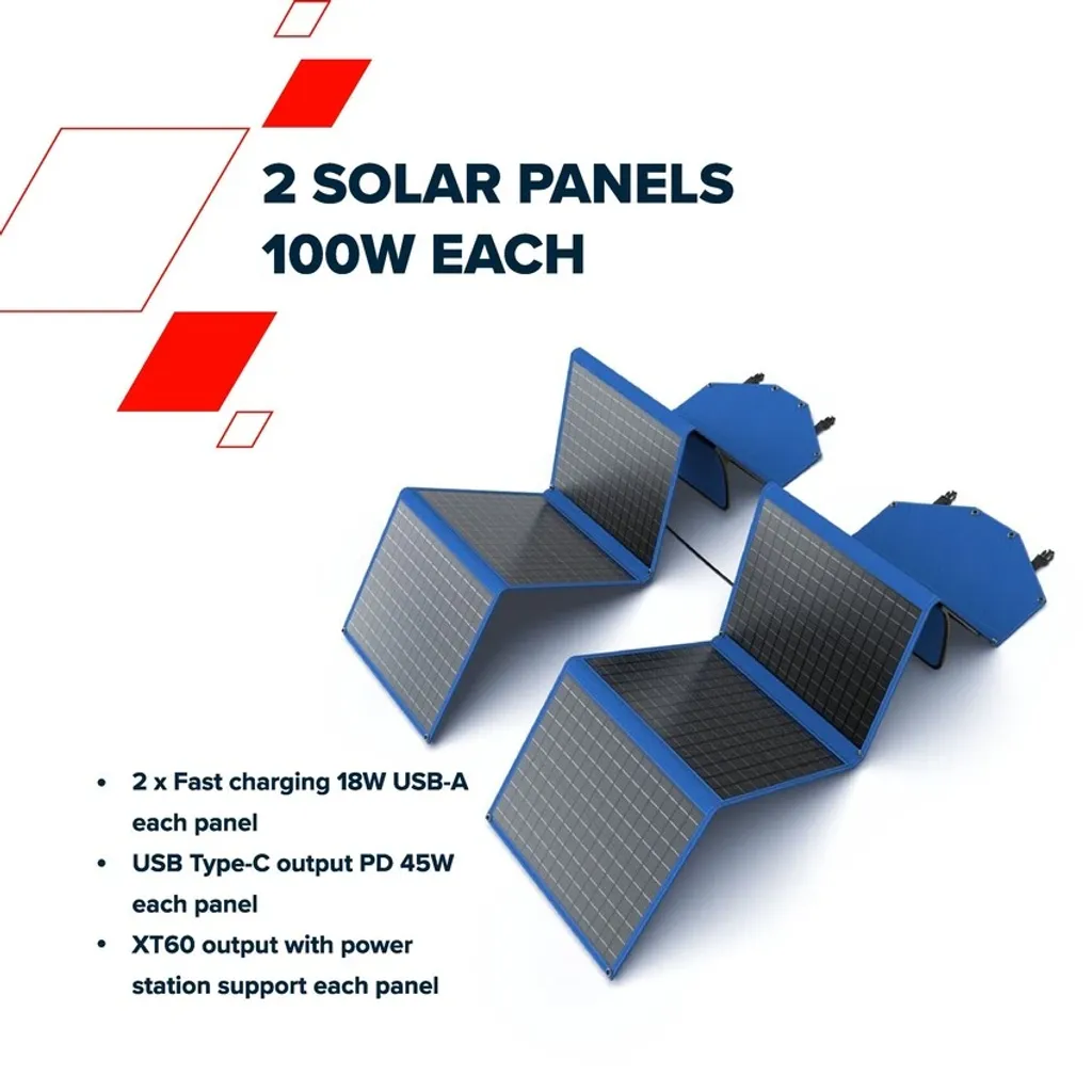 Складной солнечный комплект из 2 панелей SP200W - Photo 22