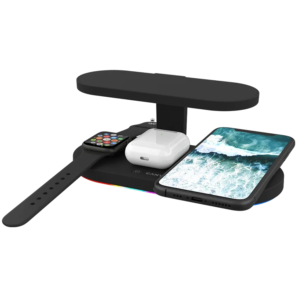 5-in-1 Wireless charging station for gadgets supporting QI technology WS-501 - Photo 6