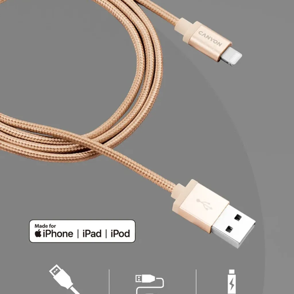 Charge & Sync MFI braided cable MFI-3 - Photo 3