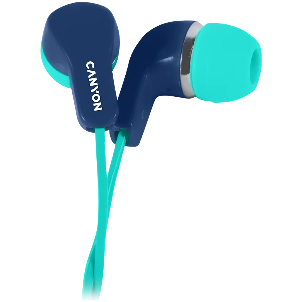 Colourful stereo earphones with mic EPM-02