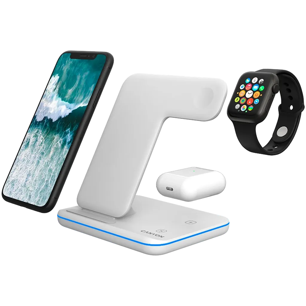 3-в-1 Безжична станция за зареждане на устройства, поддържащи QI технология WS-303 - Photo 6