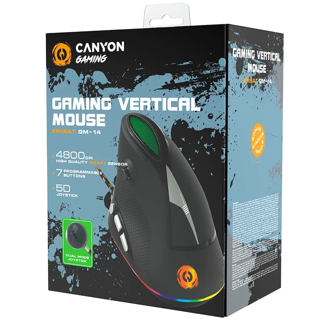 Vertikální herní myš Emisat GM-14 - Photo 9