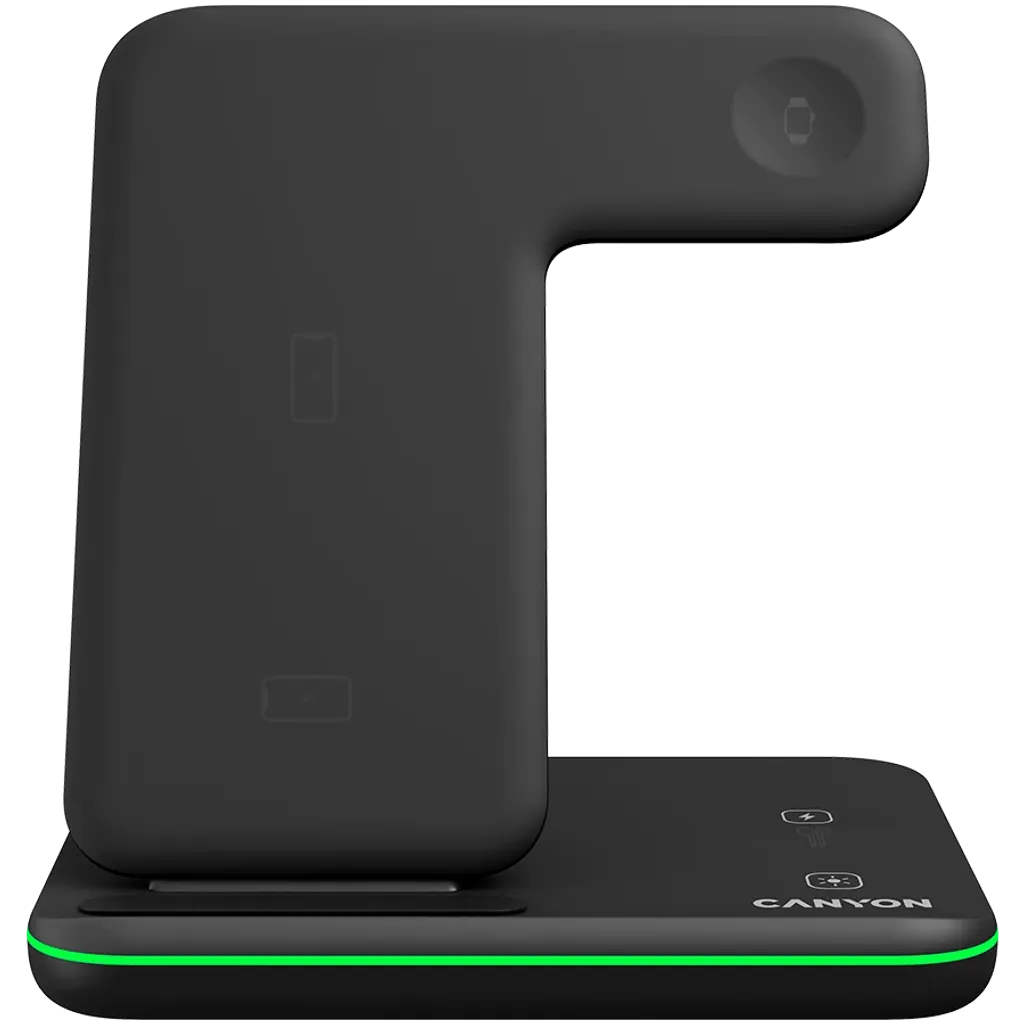 3-in-1 Wireless charging station for gadgets supporting QI technology WS-303