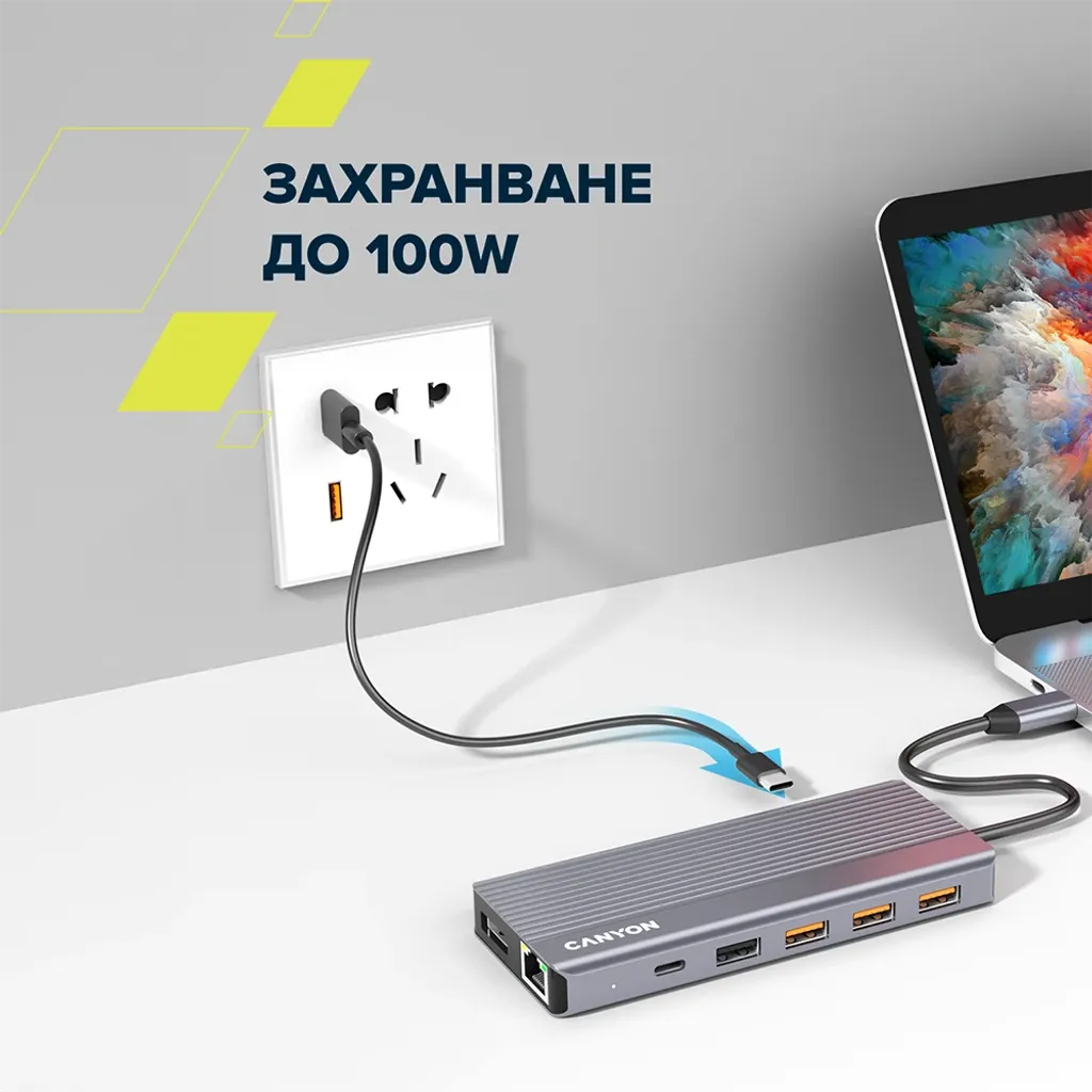 13-портов USB-C хъб DS-16 - Photo 14