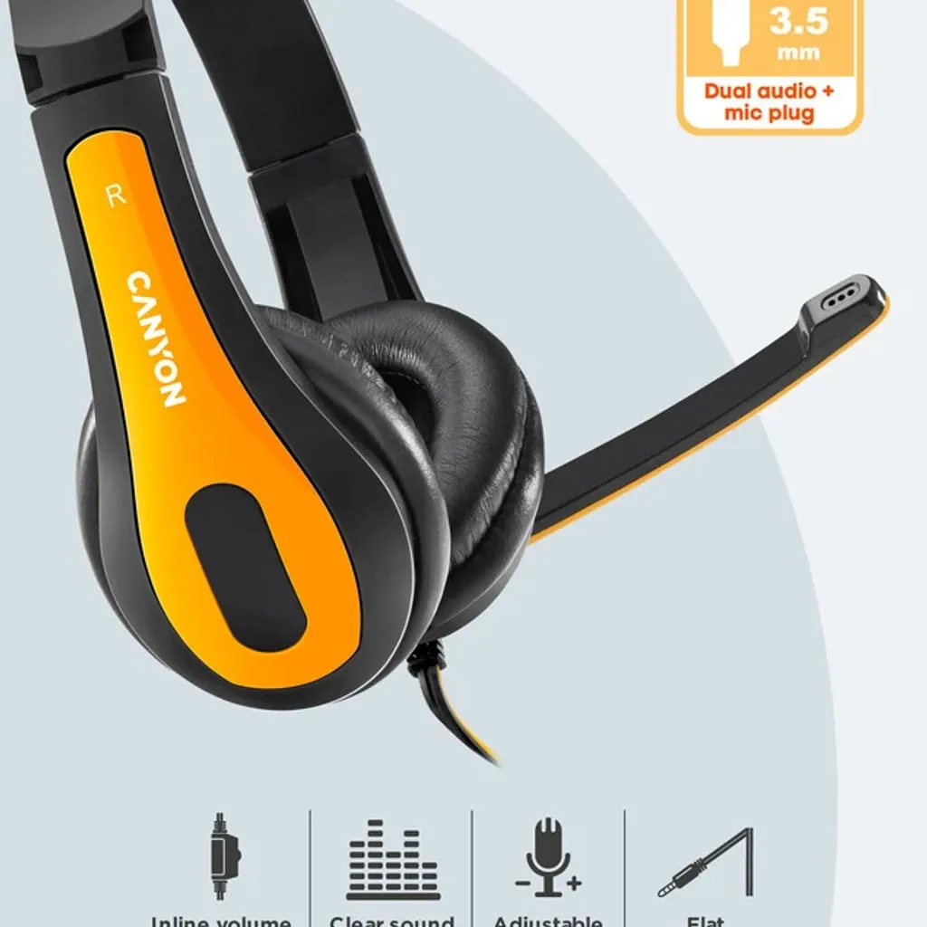 Απλά ακουστικά για υπολογιστή HSC-1 - Photo 7