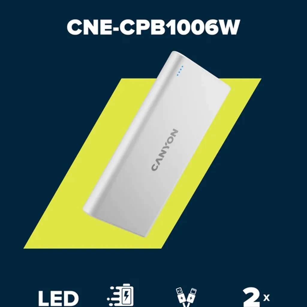 Power bank Micro-USB/USB-C 10000 mAh PB-106 - Photo 5