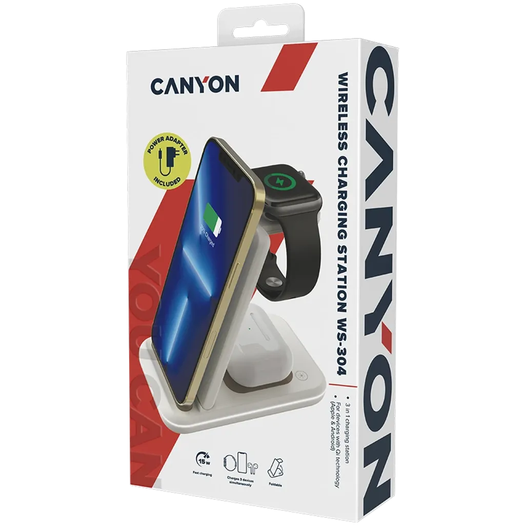 Σταθμός ασύρματης φόρτισης 3-σε-1 WS-304 - Photo 8