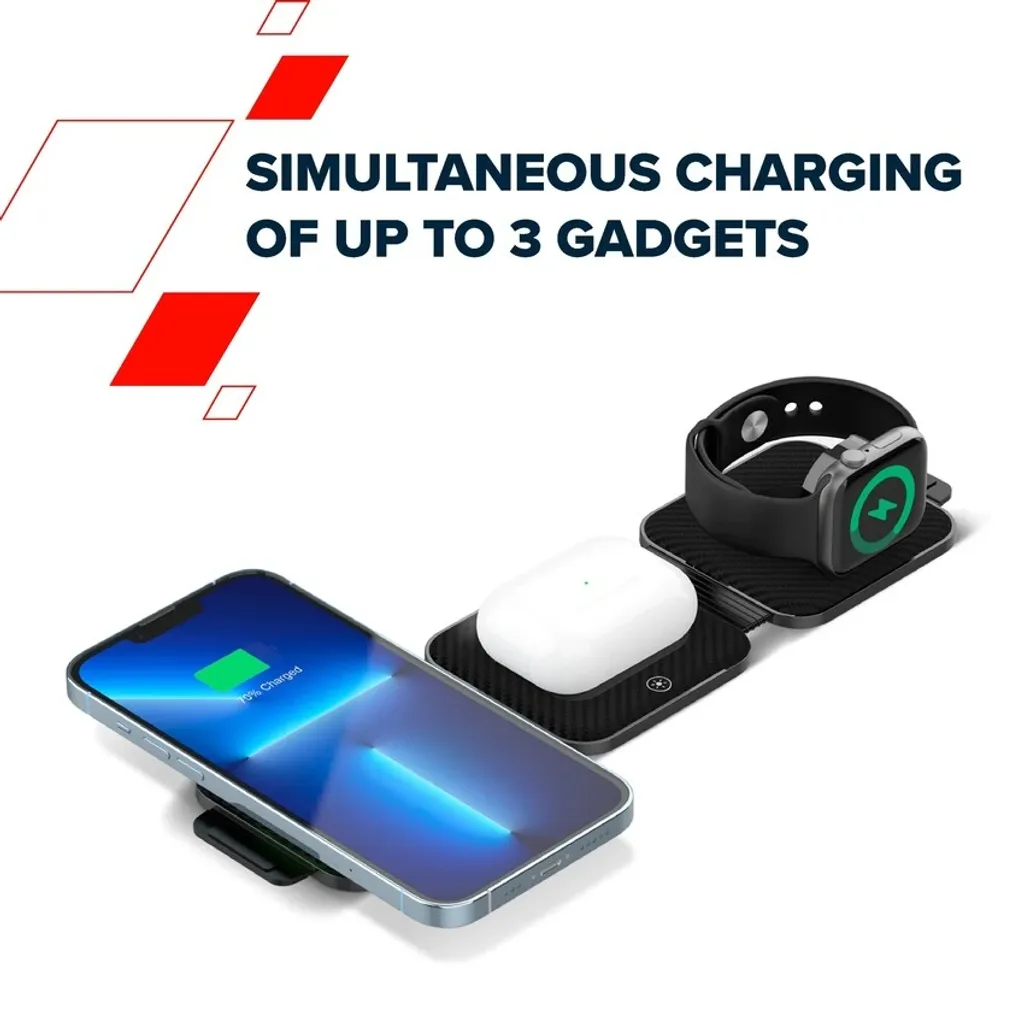 Πτυσσόμενος σταθμός φόρτισης 3-σε-1 WS-305 - Photo 14