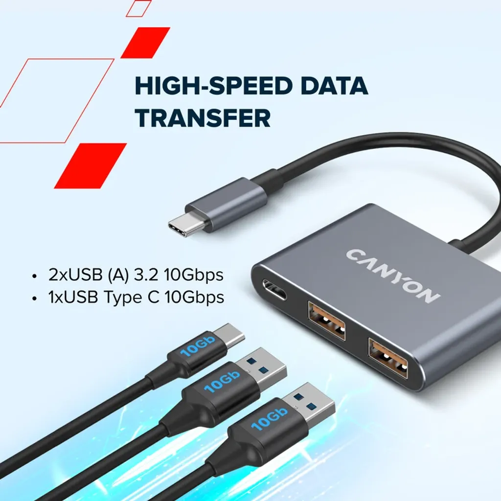 USB (C) Hub 3 Θυρών DS-3 - Photo 9