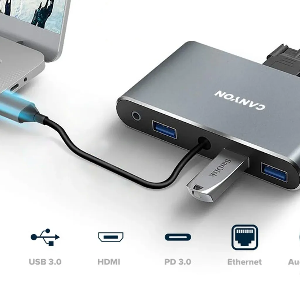 8 θύρες USB-C Hub DS-14 - Photo 5