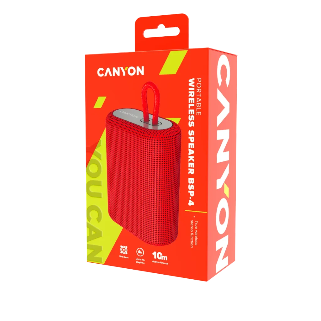 Portable wireless speaker OnMove 4 Red - Photo 4