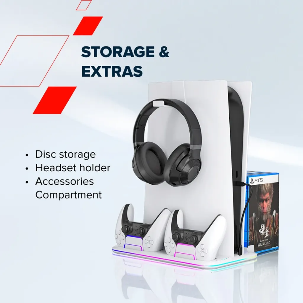 Multifunkční chladicí stojan pro konzoli PS5 CS-51 - Photo 7