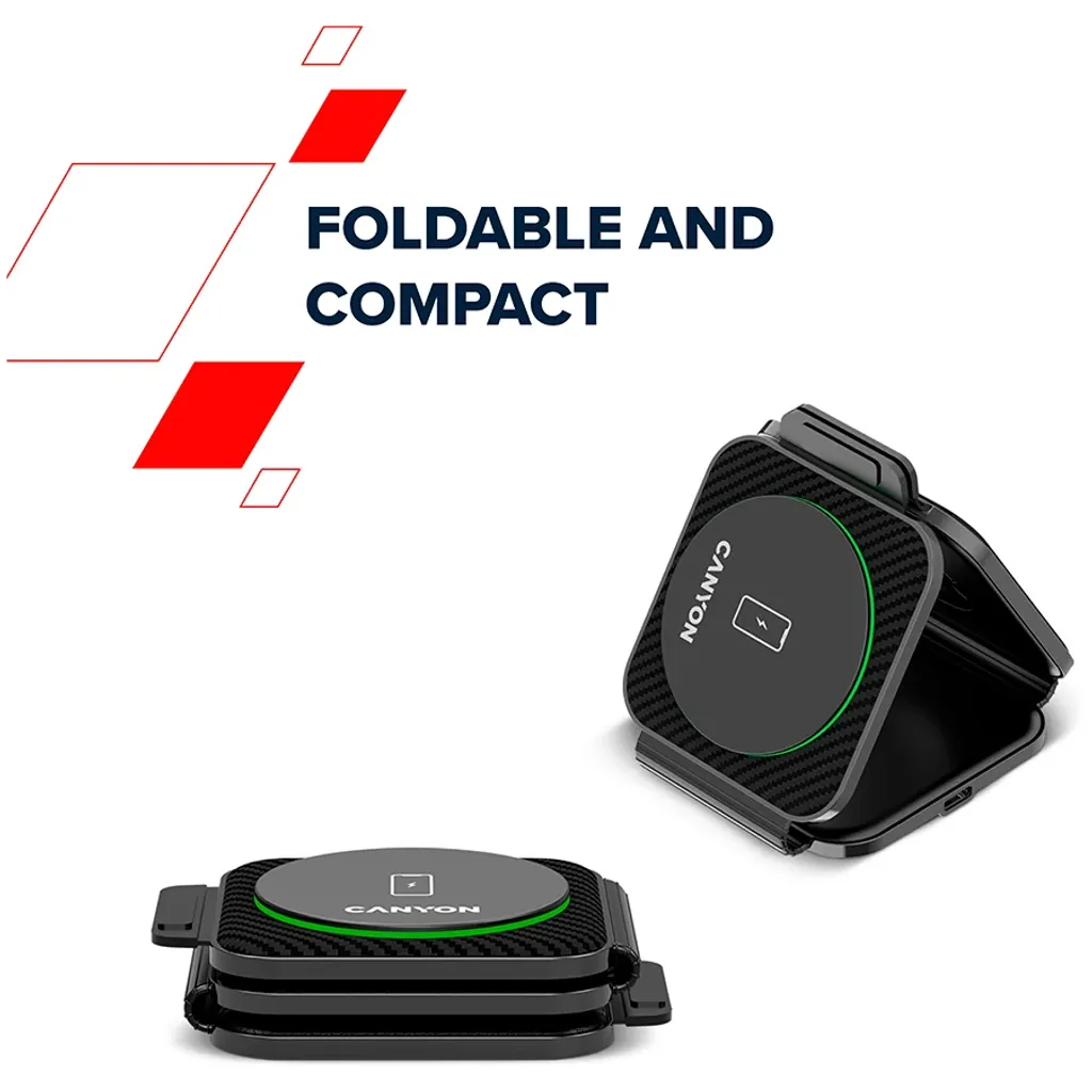 Skládací bezdrátová nabíjecí stanice  3 v 1 WS-305 - Photo 14