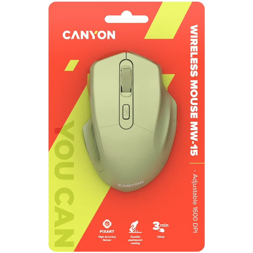 Pohodlná bezdrátová myš se senzorem Pixart MW-15 - Photo 6