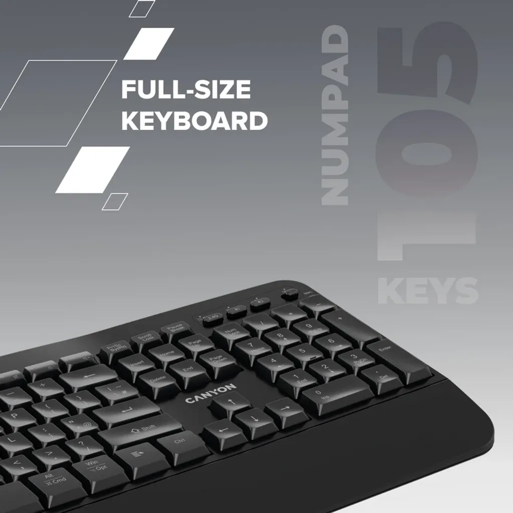 Ergonomická bezdrátová klávesnice HKB-W6 - Photo 6